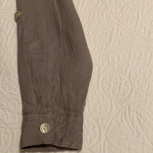 SIGRID OLSEN Linen Button Down Top - Picture 3 of 11